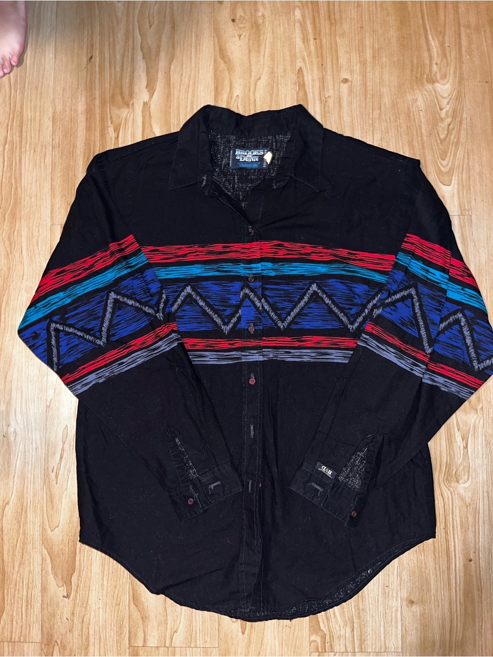 90s Vintage western button up Brooks & Dunn men’s shirt size small